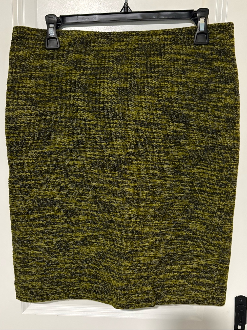Grace Elements Green & Black Textured Pencil Skirt Size Medium